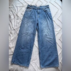 BDG Straight Leg Jeans 30x28, 11” rise.
